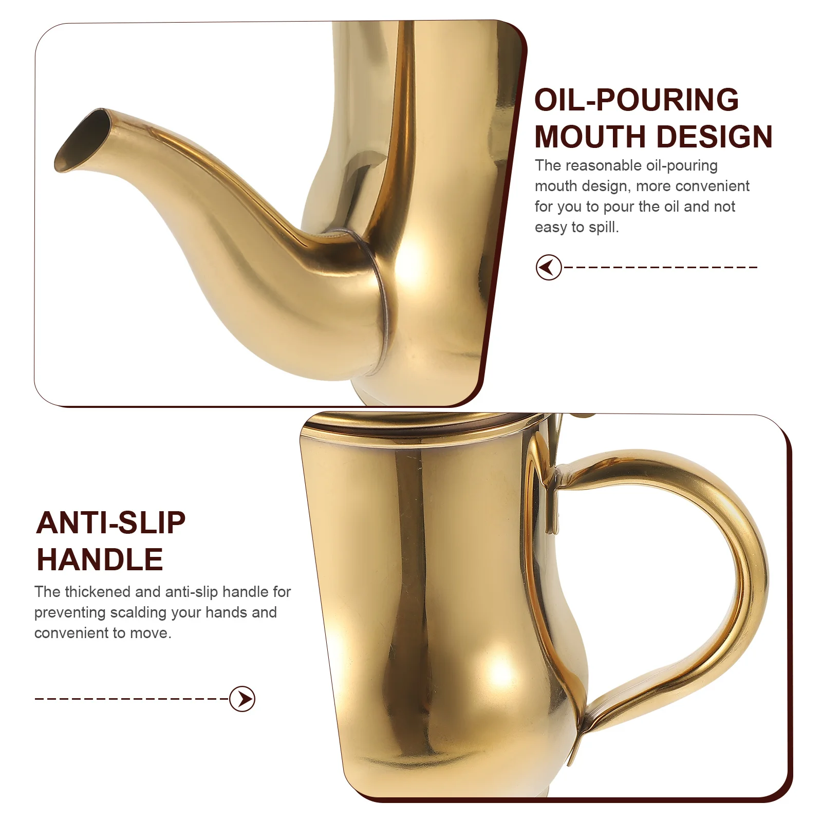 

1pc Stainless Steel Oil Dispenser Bottle Kitchen Seasoning Container For Vinegar Soy Sauce Storage Multi-Function Cooking Oil