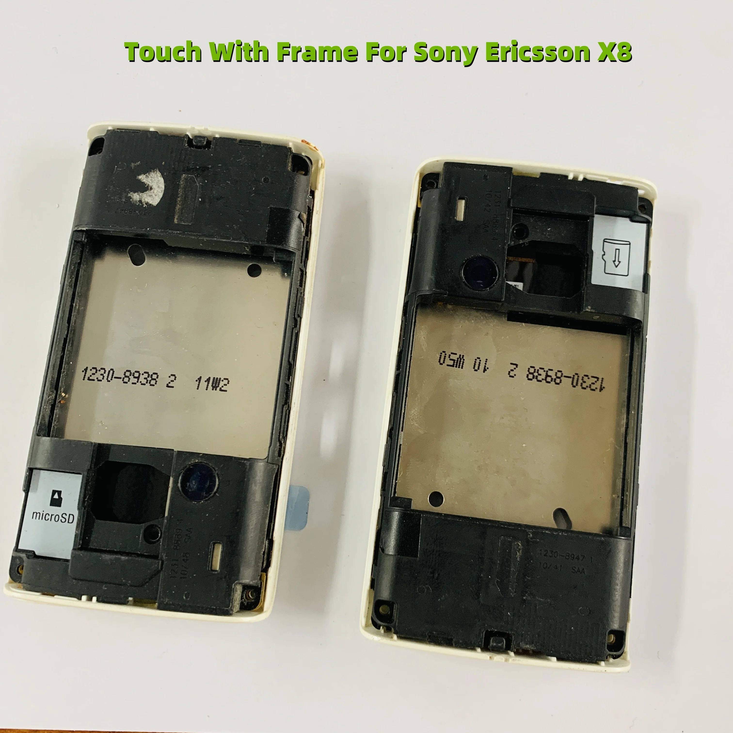 

Сенсорный экран для Sony Ericsson Xperia X8, дигитайзер сенсорного экрана, стеклянная панель с заменой рамки