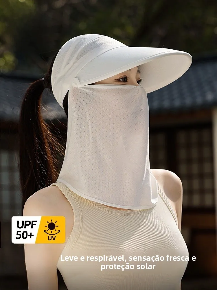 chapeau-de-soleil-d'exterieur-vanmbo-pour-femme-respirant-en-soie-glacee-avec-masque-facial-integre-protection-integrale-casquette-d'ete-reglable-a-large-bord-upf50