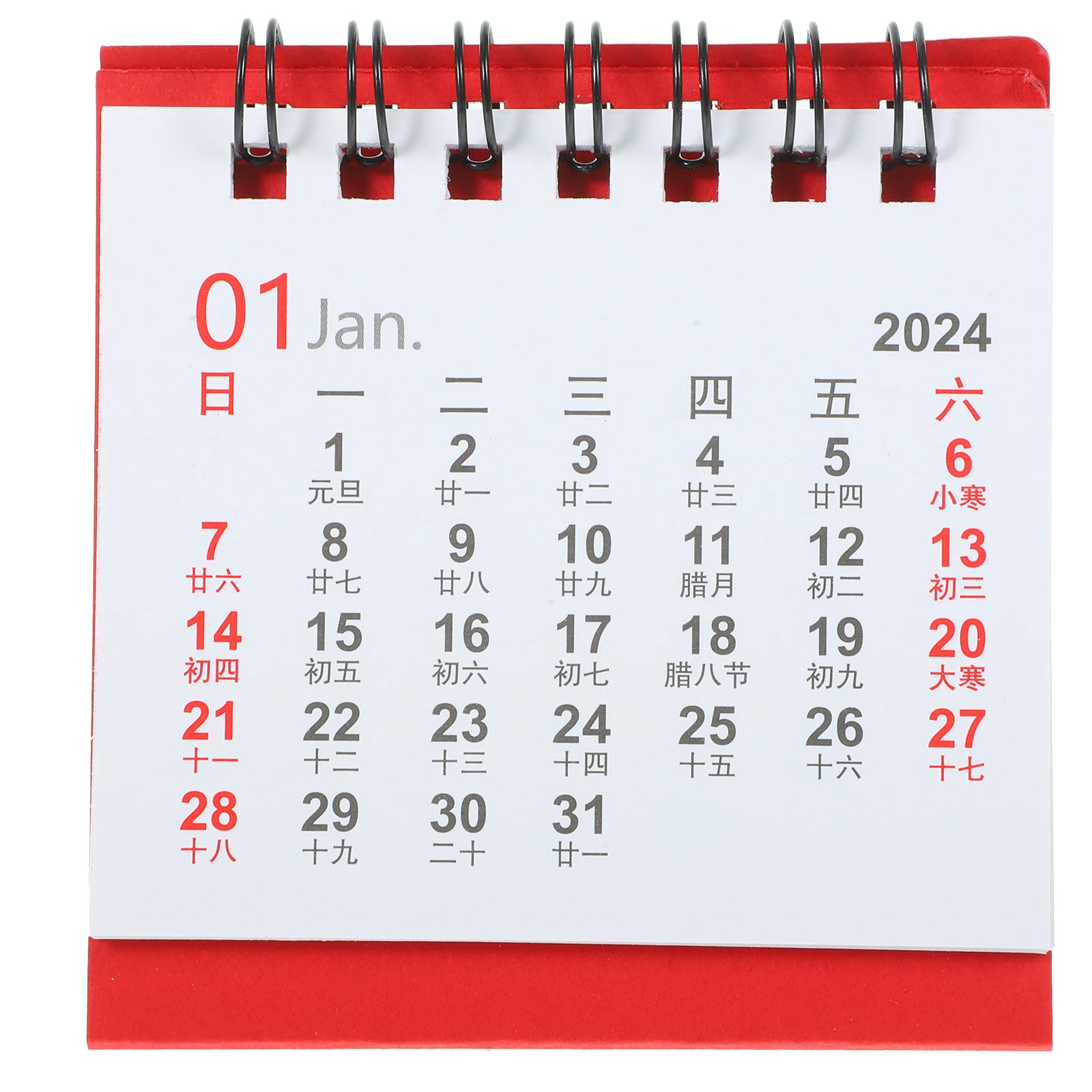 

2024 Mini Retro Style Lunar Decor Office Desk Calendar 4 Books Set Office Supplies Home Small Desk Calendars Accessories