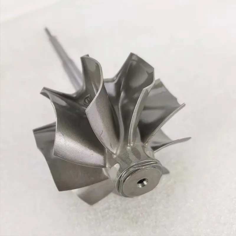 

G30 9 blade K418 material reverse Rotation turbine wheel shaft g30 900 1050 for turbocharger