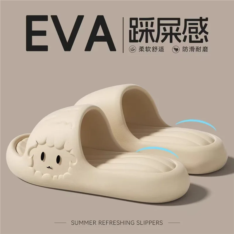 

Популярные мягкие и милые домашние тапочки из овечьей шерсти, новые, удобные, с толстой износостойкой подошвой, очень мягкие, как будто ступаешь по облакам, женские.