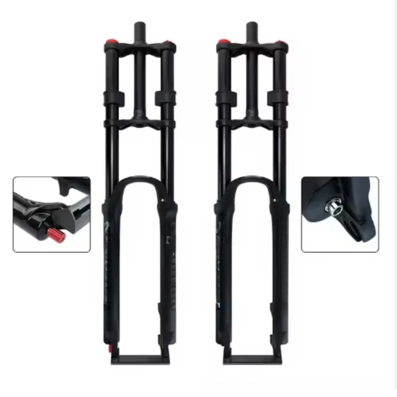 Best Double Shoulder Bike Fork Quick Release 26/27. 5/29 inch Mountain Bike Downhill Front Fork Suspension Air Fork