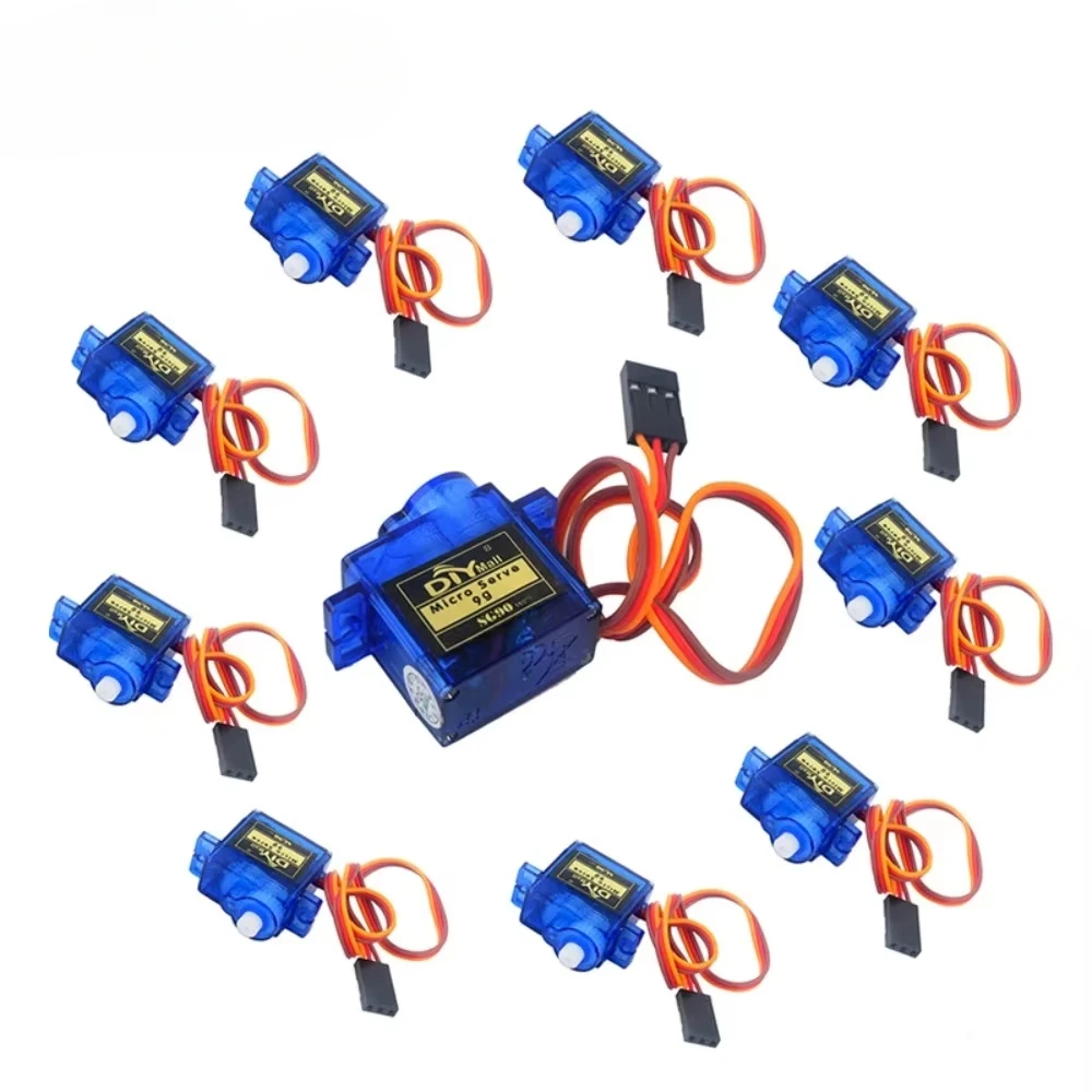 

10 шт. SG90 9G микро серводвигатель управления для RC робот-манипулятор серводвигатель игрушечный самолет вертолет модели самолетов 180 °