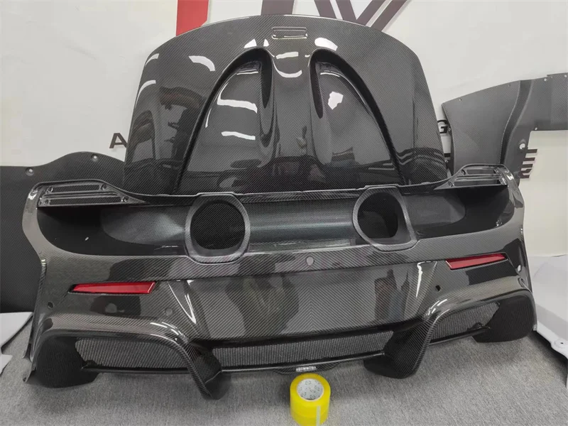 ل ماكلارين Mp4 12C 650S ترقية 675LT نمط ألياف الكربون طقم الجسم المصد الأمامي المصد الخلفي الجانب تنورة التدفق الخلفي حولها