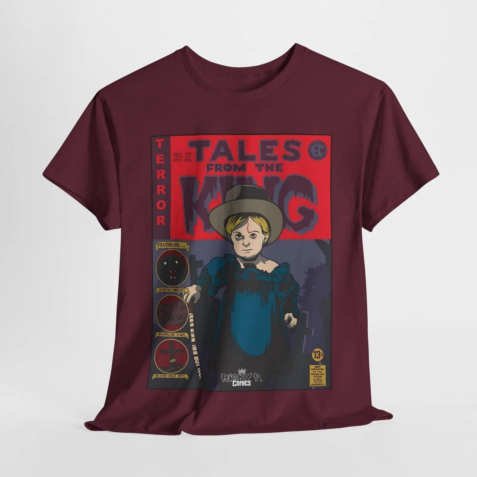 Pet Sematary Tales From Stephen King Comic Art T Shirt Unisex Heavy Cotton Tee