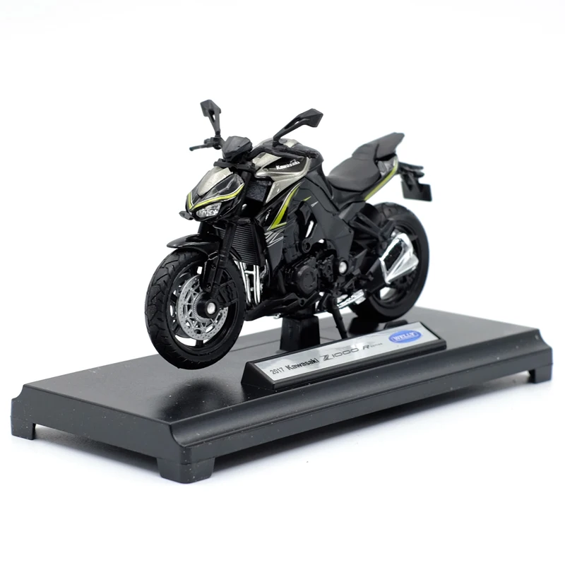 Welly 1:18 Kawwasaki Z1000 Alloy Diecast Motorcycle Model Workable