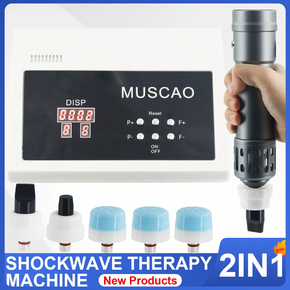 Professional Shock Wave Therapy Machine Effective Relieve Waist Pain Muscle Relaxation Massager 2 IN 1 Shockwave Chiropractic