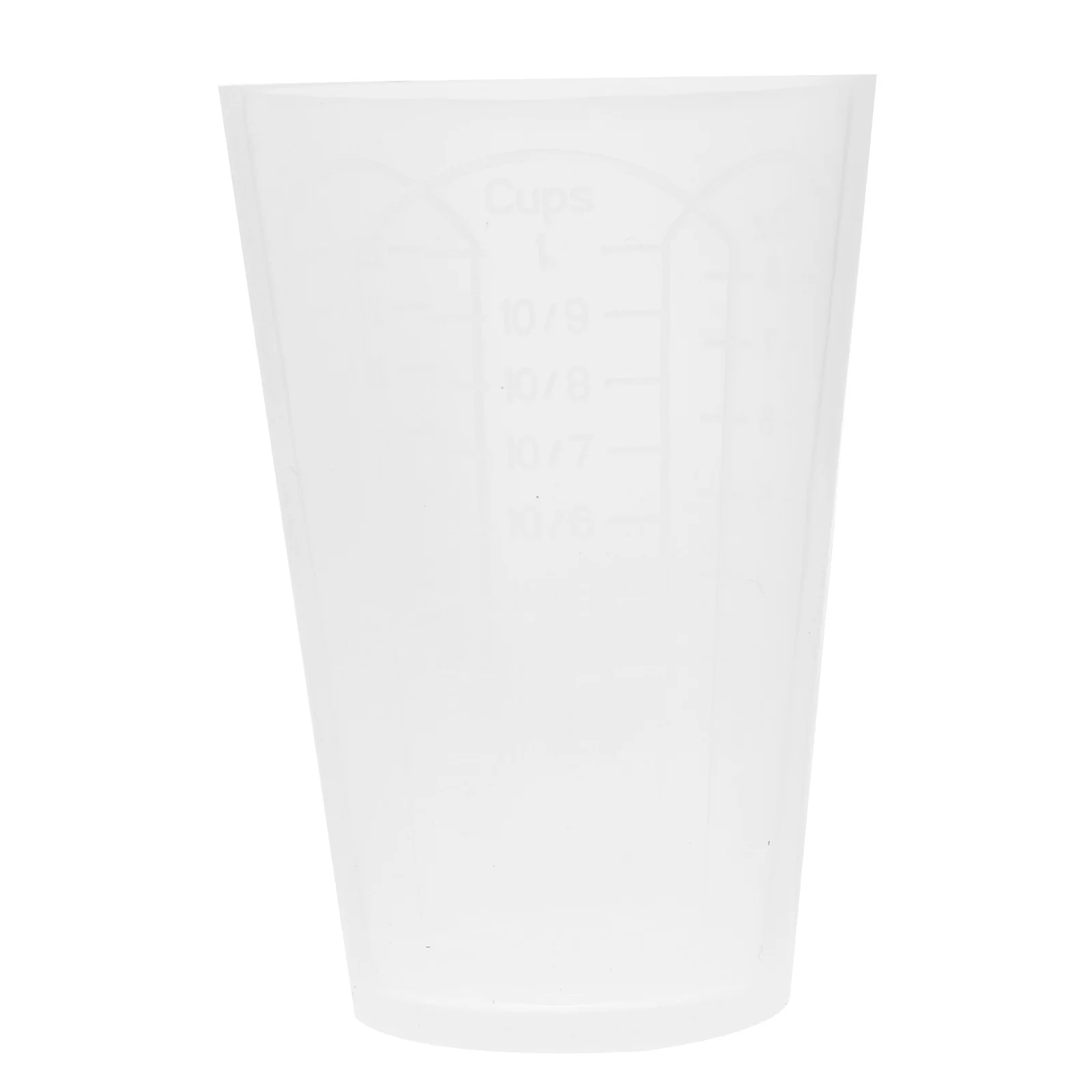 

Silicone Measuring Cup Triangle Shape High Flexibility One-Piece Molded DIY Craft Glue Waxing Mixing Cup DIY Glue Tool