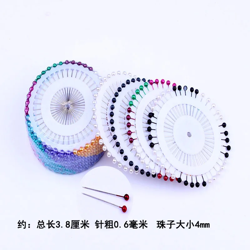 Diy Craft Supplies Head Pins for Sewing Pins Wheels Stitch White Round Pearls Crafts Accessories Color Markers Material Pin Set