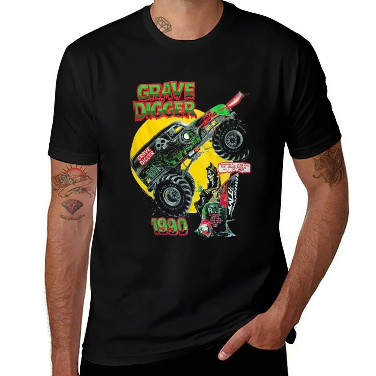 

Grave Digger Dennis Racing Vintage 1990 T-Shirt Outdoor Sports Lightweight Tee