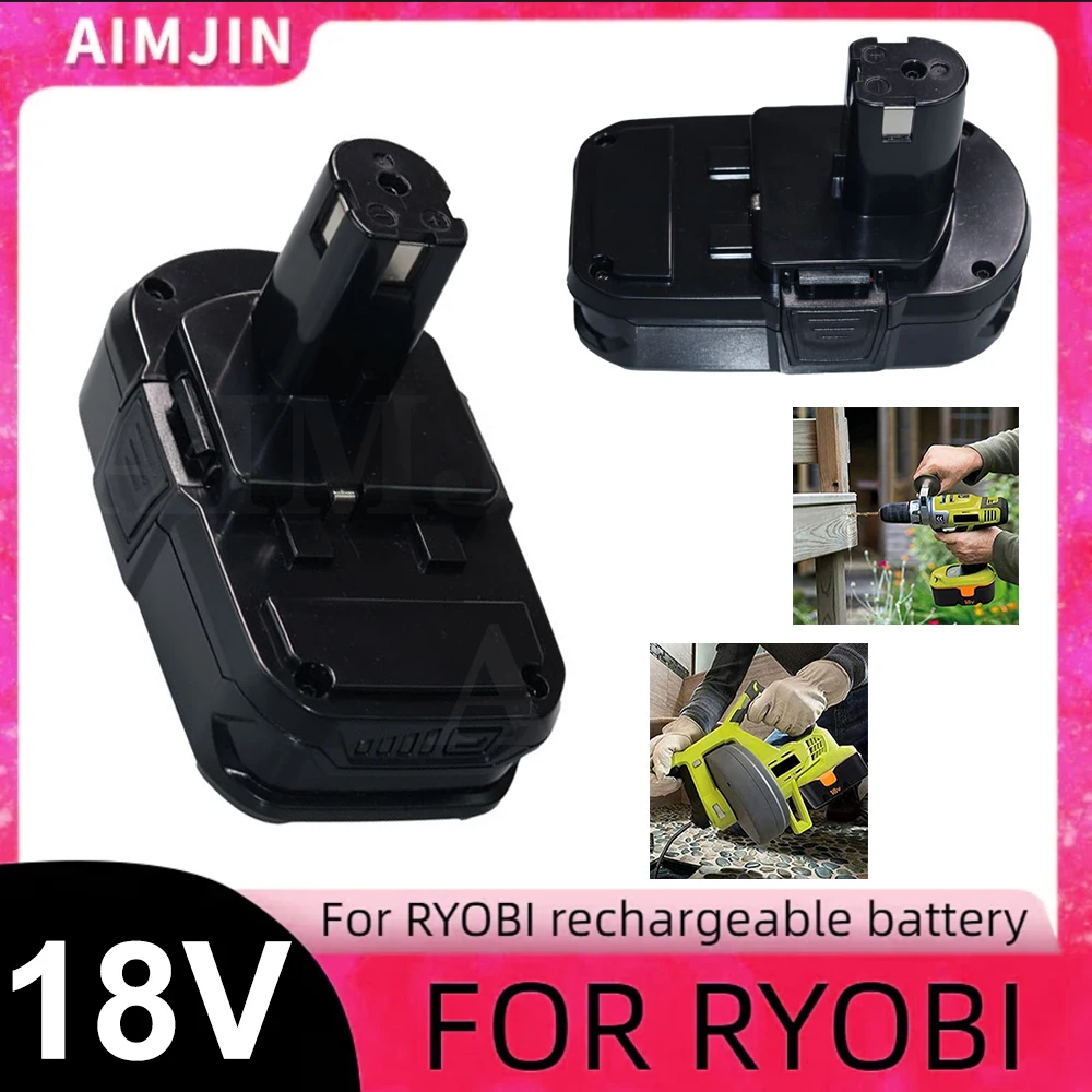 

3000mAh 4000mAh 5000mAh Batterie for Ryobi 18V P107 p108 P104 P105 P102 P103 Replacement Battery for Ryobi Cordless Drill