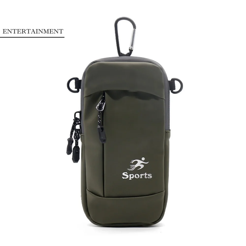 

Универсальная сумка-нарукавник для телефона из искусственной кожи с разъемом для наушников, водонепроницаемый держатель для телефона для бега на открытом воздухе, нескользящий, с плечевым ремнем