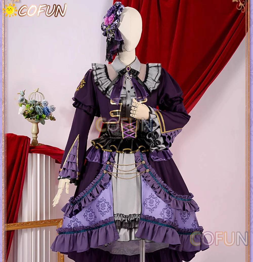 

COFUN Ako Udagawa/ Yukina Minato/Imai Lisa/Rinko Shirokane/Sayo Косплей Костюм Игра BanG Dream Roselia Косплей Платье Костюм