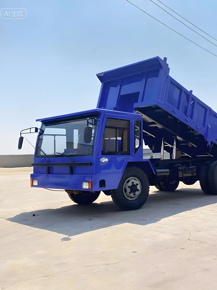 Agricultural four-wheel drive tractor dump truck engineering muck climbing bamboo tipping bucket self-made diesel two-wheel