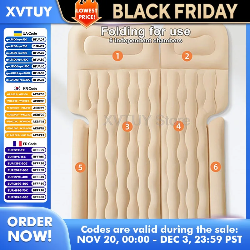 

Многофункциональный автомобильный воздушный надувной дорожный матрас, кровать, внедорожник, диван, подушка, уличный коврик для кемпинга, авто подушка для багажника на заднее сиденье, 1 компл.