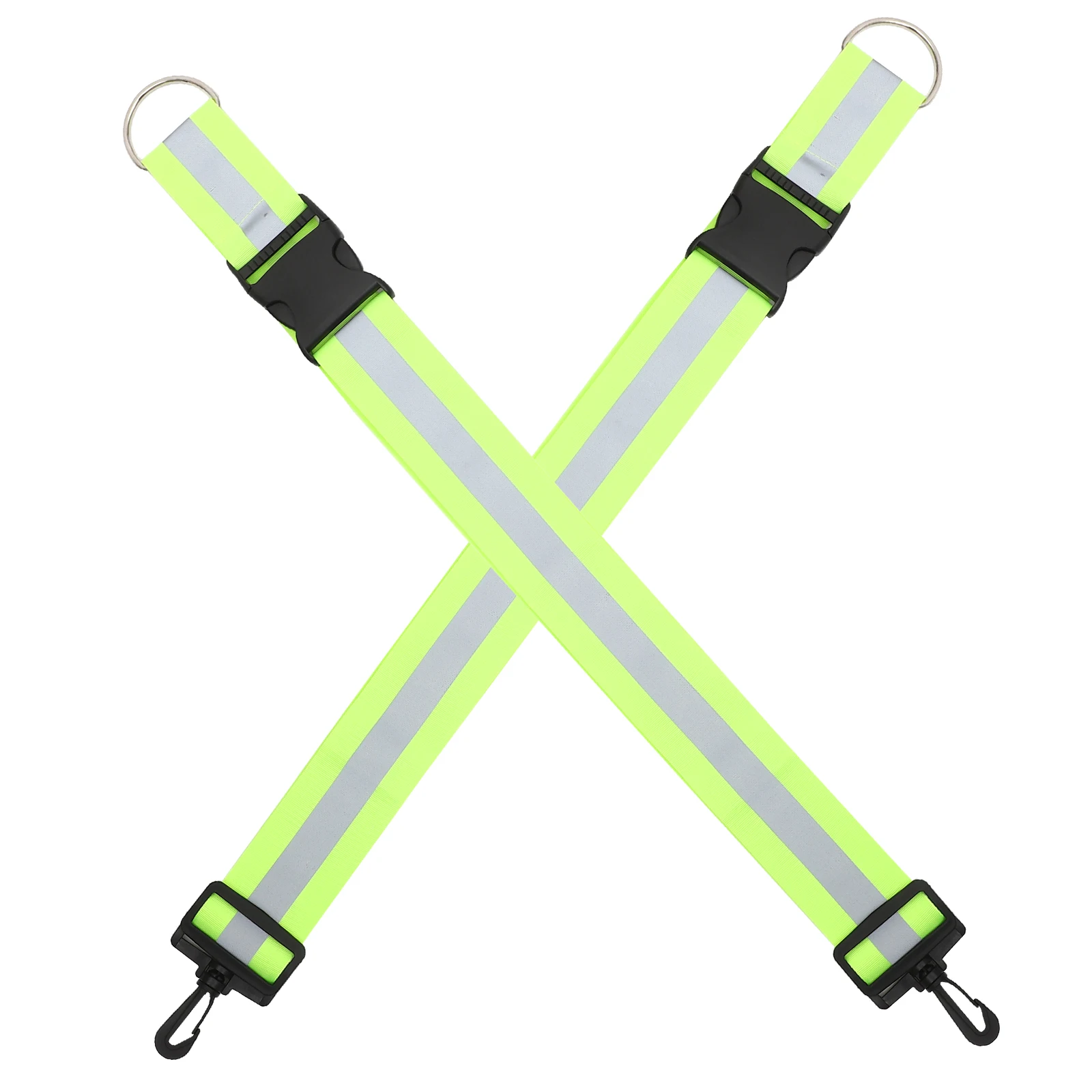 

2Pcs Reflective Belt Strips Running Tape Walking Night High Visibility Safety Bands Sports Suit Shoulder Arm Riding Outdoor