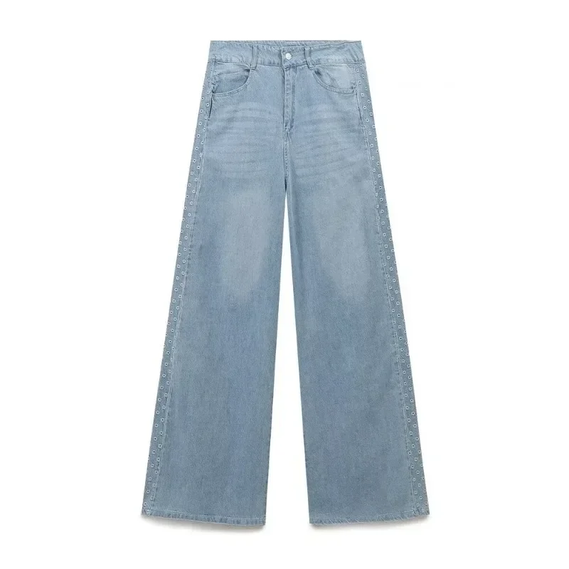 Sivatu calças largas para mulheres denim mulher calças newjeans minimalista vintage harajuku jeans senhoras moda calças largas