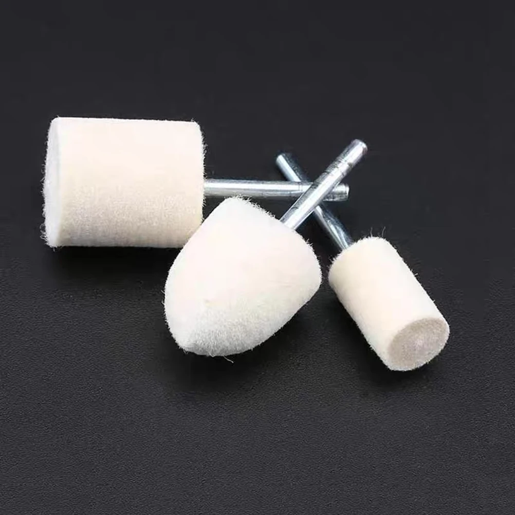 

12pcs Wool Grinding Heads Bit Manicure Pedicure Polisher Grinding Heads Bit Shape Buffing Tools Accessories
