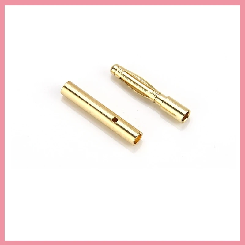 2/5/10pairs 2mm Banana Plug Gold-Plated Bullet Male Female Banana Connector Motor Battery Plugs for RC Battery Parts DIY B6