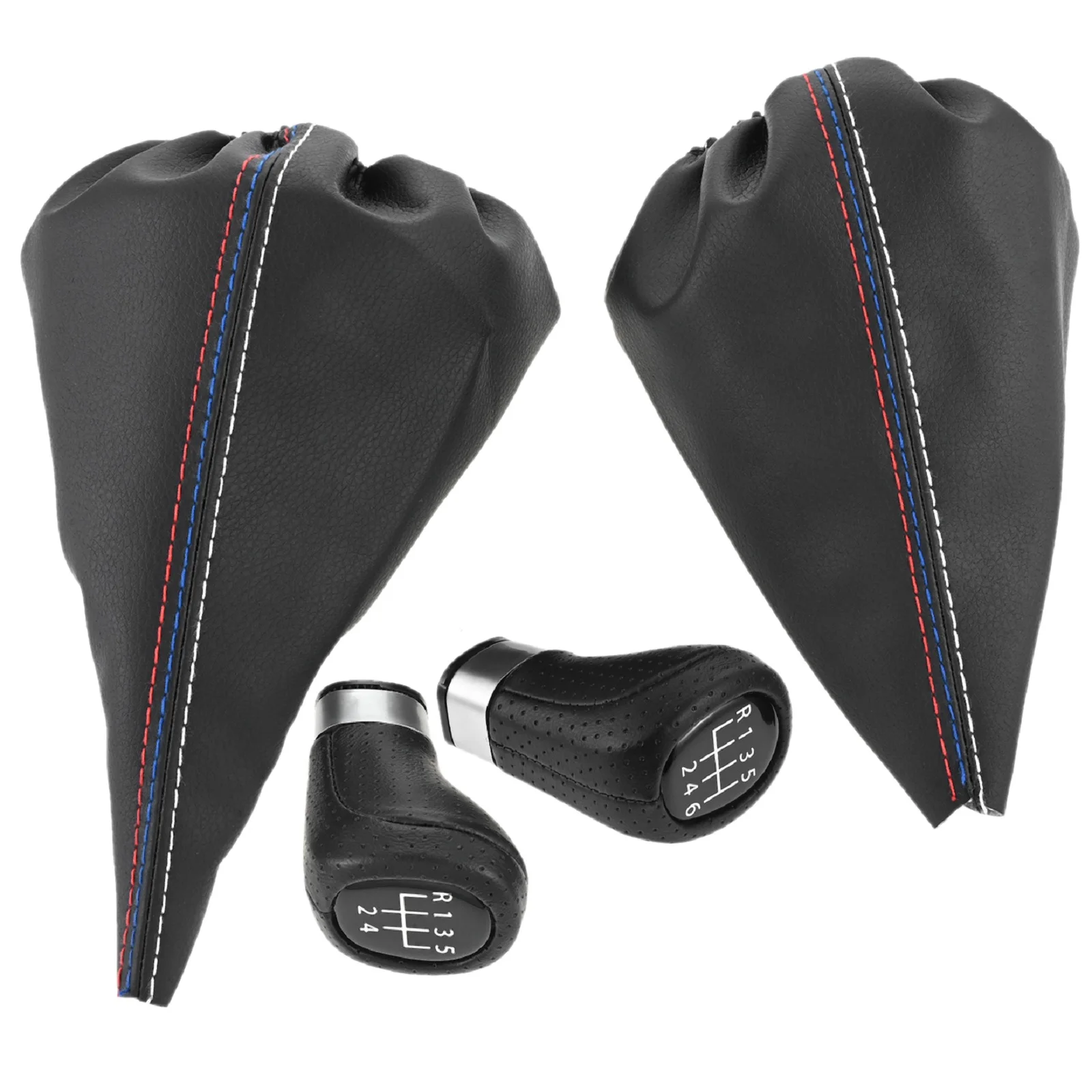 Car 5/6 Speed Gear Shift Knob Gaitor Boot Cover Kit Auto Shifter Lever Stick Handball for BMW 1/3 Series E87 E88 E90 E91 E92 E93