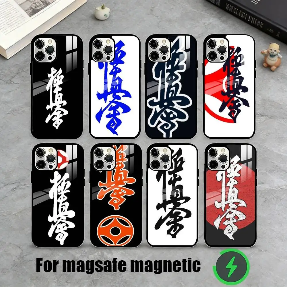 

Kyokushin Karate Symbol Phone Case For iPhone17,16,15,14,13,12,11 Plus,Pro Magnetic with Magsafe Wireless Charging