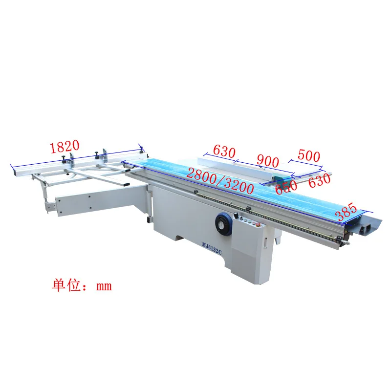 Electric lifting woodworking machinery and equipment MJ6132C precision panel saw push table saw 45 degree imitation Marko