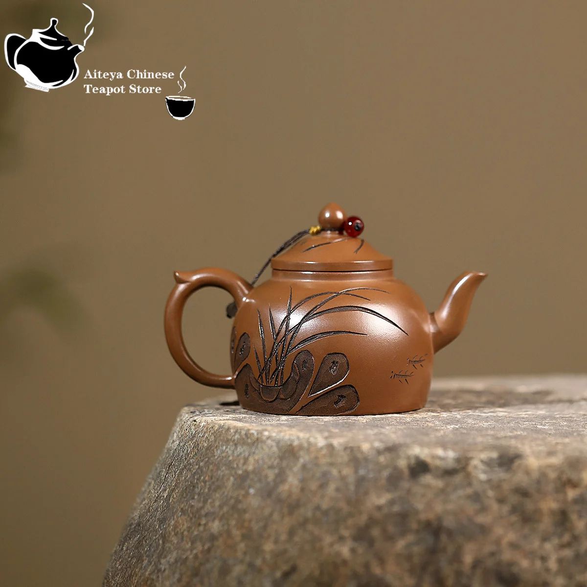 Bule de argila roxa Yixing, minério original, ouro vermelho, argila vermelha, fragrância de lótus, bule de lanterna de palácio, conjunto de chá kung fu