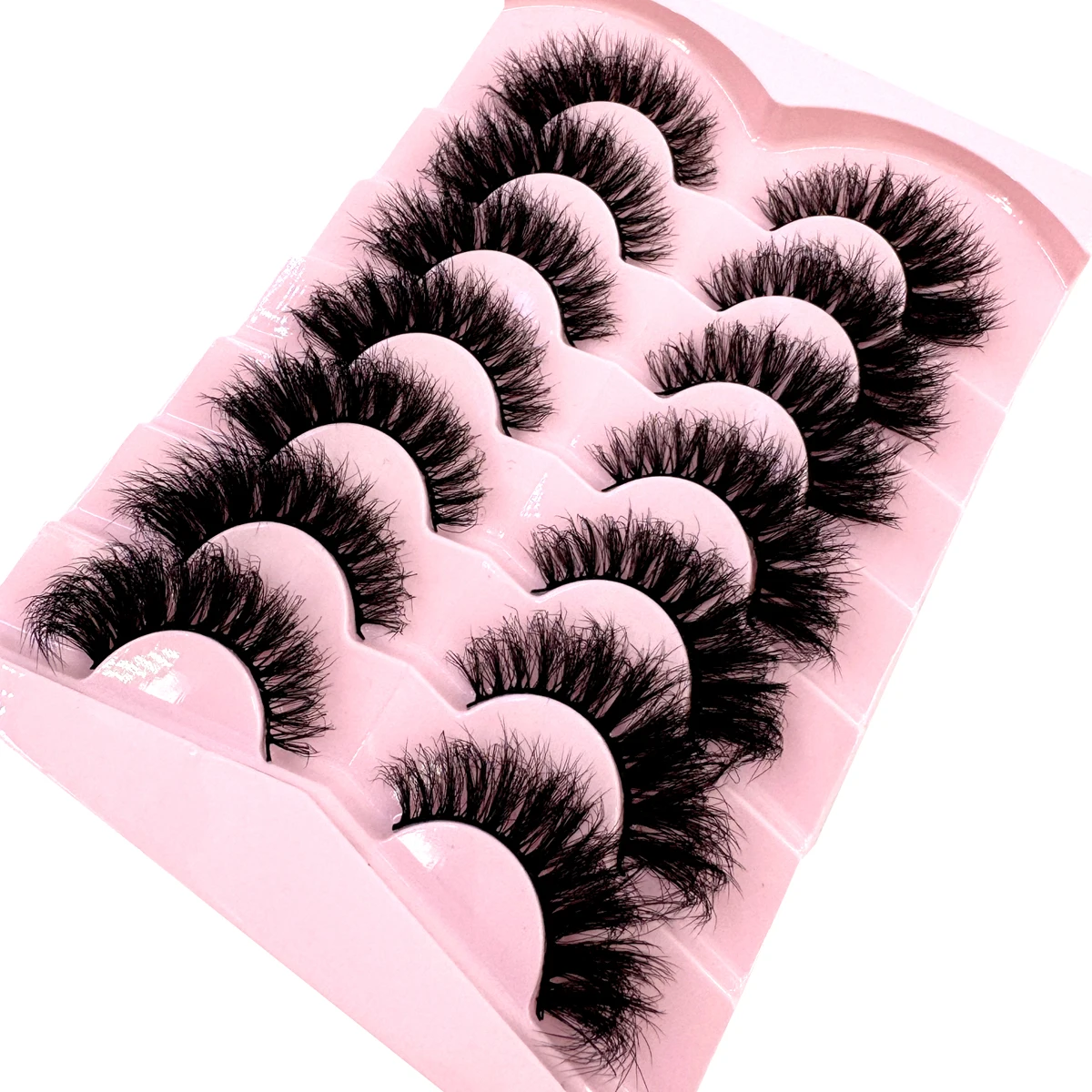 جديد 7 أزواج رقيق جلدة 8D الرموش الصناعية 18 مللي متر فو المنك جلدة الطبيعية رموش اصطناعية سميكة حجم الرموش القط رموش