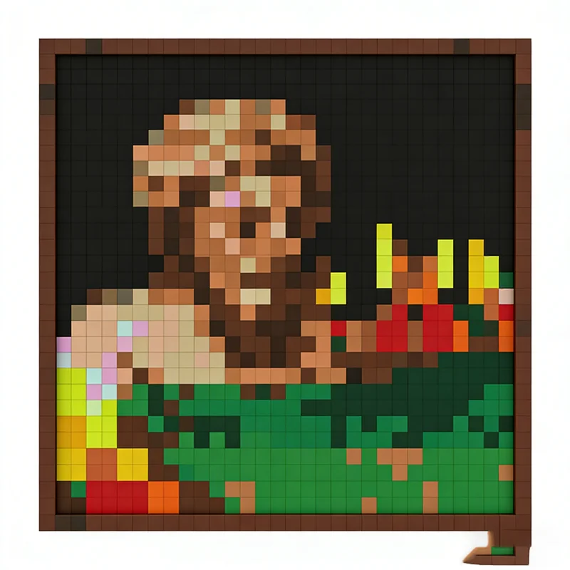 1052 stks MOC Buste Schilderen mijn wereld Model bouwstenen Constructie speelgoed creatieve DIY kerstcadeaus Onderwijs idee Kinderen