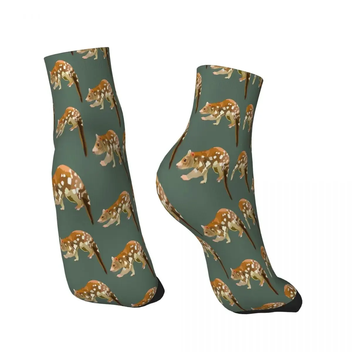 T Is For Tiger Quoll Ankle Socks Male Mens Women Winter Stockings Polyester