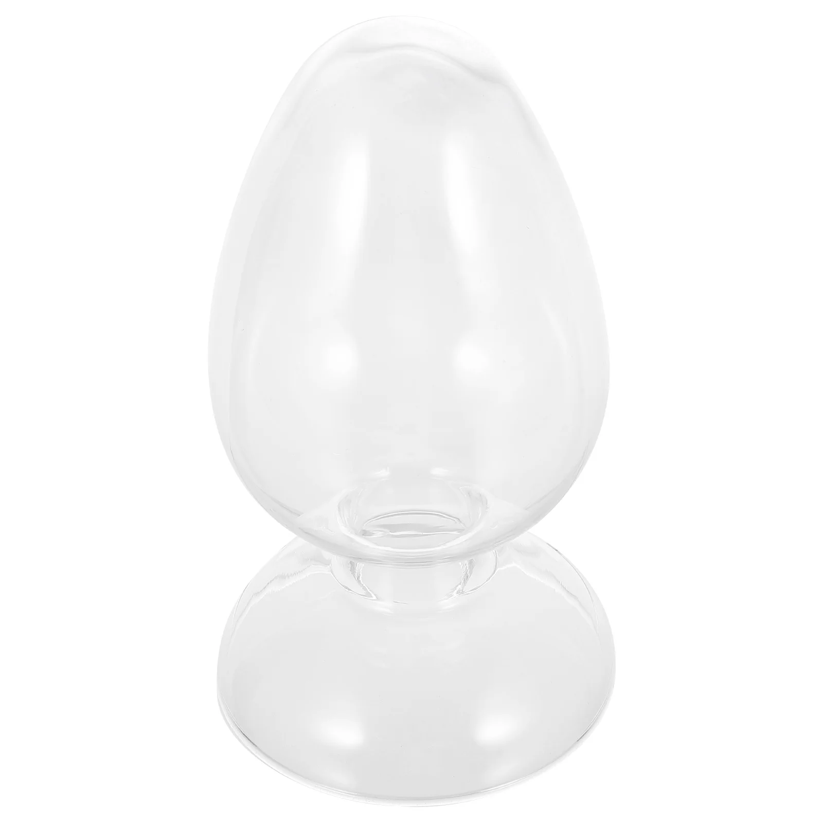 

1Pcs Glass Heart Sample Bottle Transparent Conical Laboratory Display Bottle Durable Reusable Practical Flat Bottom