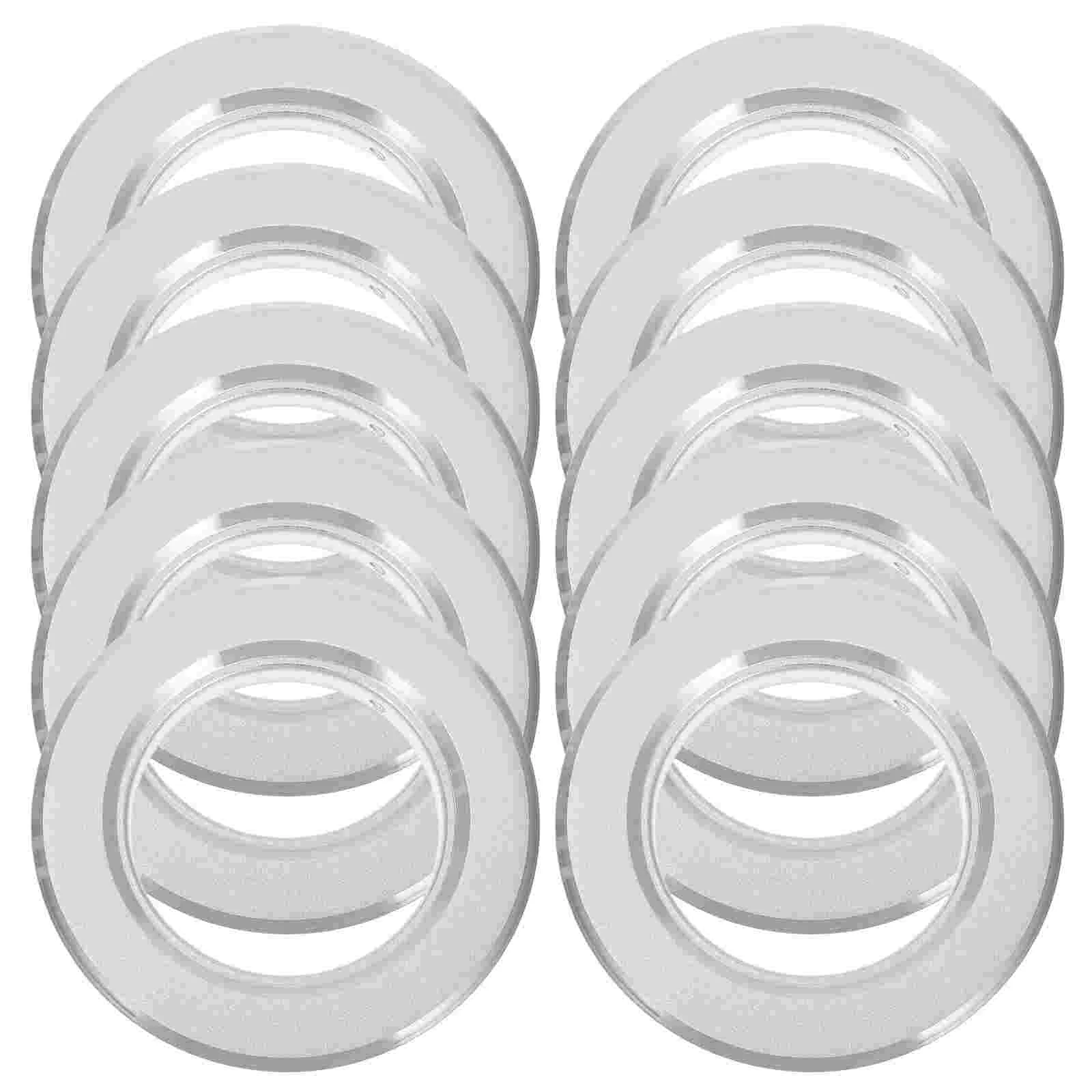 

10 Pcs Bird Cage Bird's Nest Parrot Box Breeding Anti-bite Ring Wooden House Hole Anti-gnawing 10pcs (55mm) Steel Protective