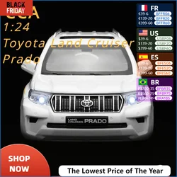 CCA1:24 Toyota Land Cruiser Prado High Simulation Diecast Car Metal Alloy Model Car Children's toys collection gifts