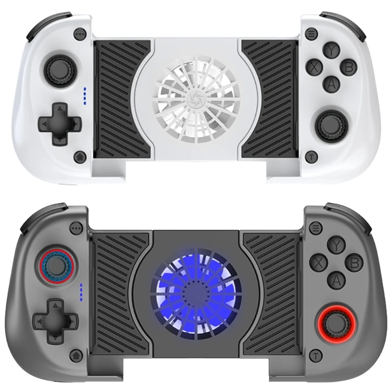 

Беспроводной контроллер с охлаждающим вентилятором, двойными вибромоторами, джойстиком с датчиками Холла, Bluetooth-совместимый геймпад для NS и ПК