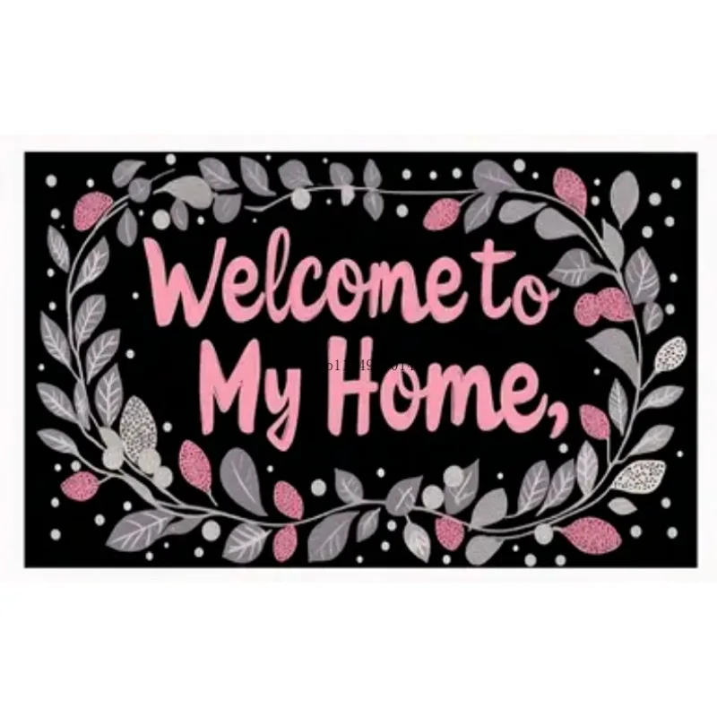 

Welcome Home Doormat Perfect for entryway, living room or bedroom decoration, floral welcome mat