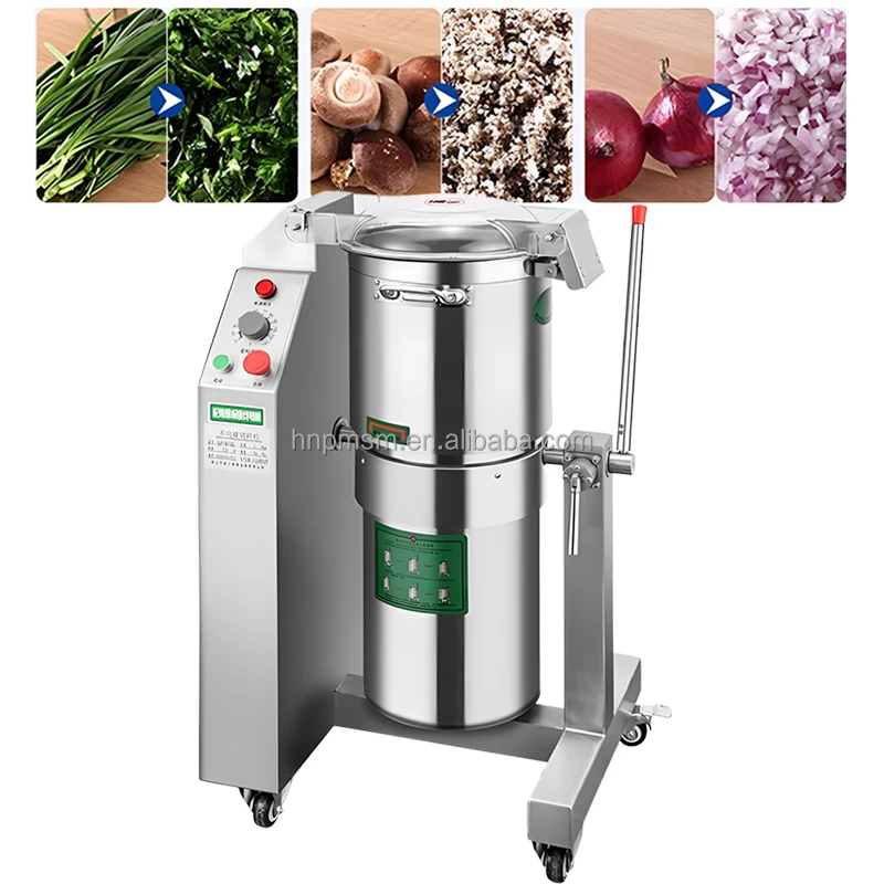 Electric Vegetable Chopper Industrial Food Processor Bakery Dough and Nut Grinder Bulk Onion Cutter Machine