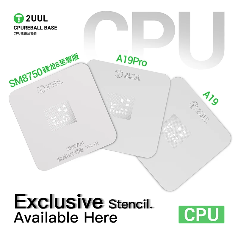 

2UUL BH17 CPU Reball Base Magnetic Dual-Sided Reballing Platform Set for Phone CPU Dual-Sided Middle Layer BGA Repair