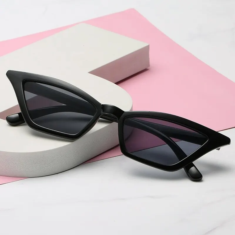 New Cat Eye Sunglasses Women Black Luxury Design Eyewear Female Party Glasses Fashion Retro Driving UV400 Sunglasses image 2