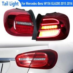 LED TailLights Rear Light For Mercedes-Benz W156 GLA200 2015 2016 DRL Brake Reverse Lamp Car Accessories