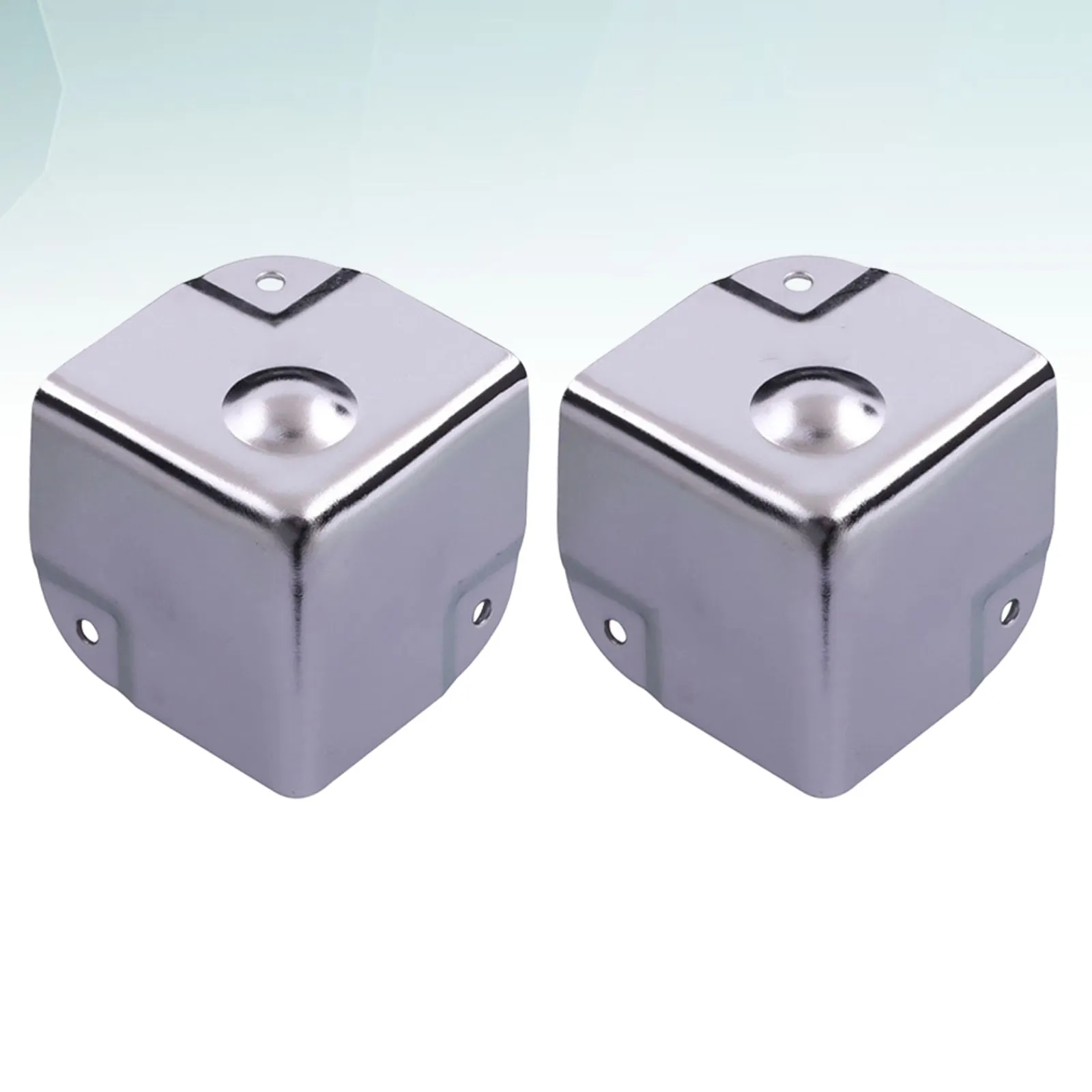 2Pcs Stainless Steel Corner Protectors for Furniture Edges Heavy Duty Aluminum Alloy Wrap Guard for Desk TV Stand Nightstand