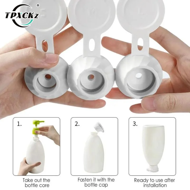 

Герметичные крышки для бутылок, 3 шт., перевернутые, для геля для душа, шампуня, для кухни, для специй, пластиковые крышки для стаканов