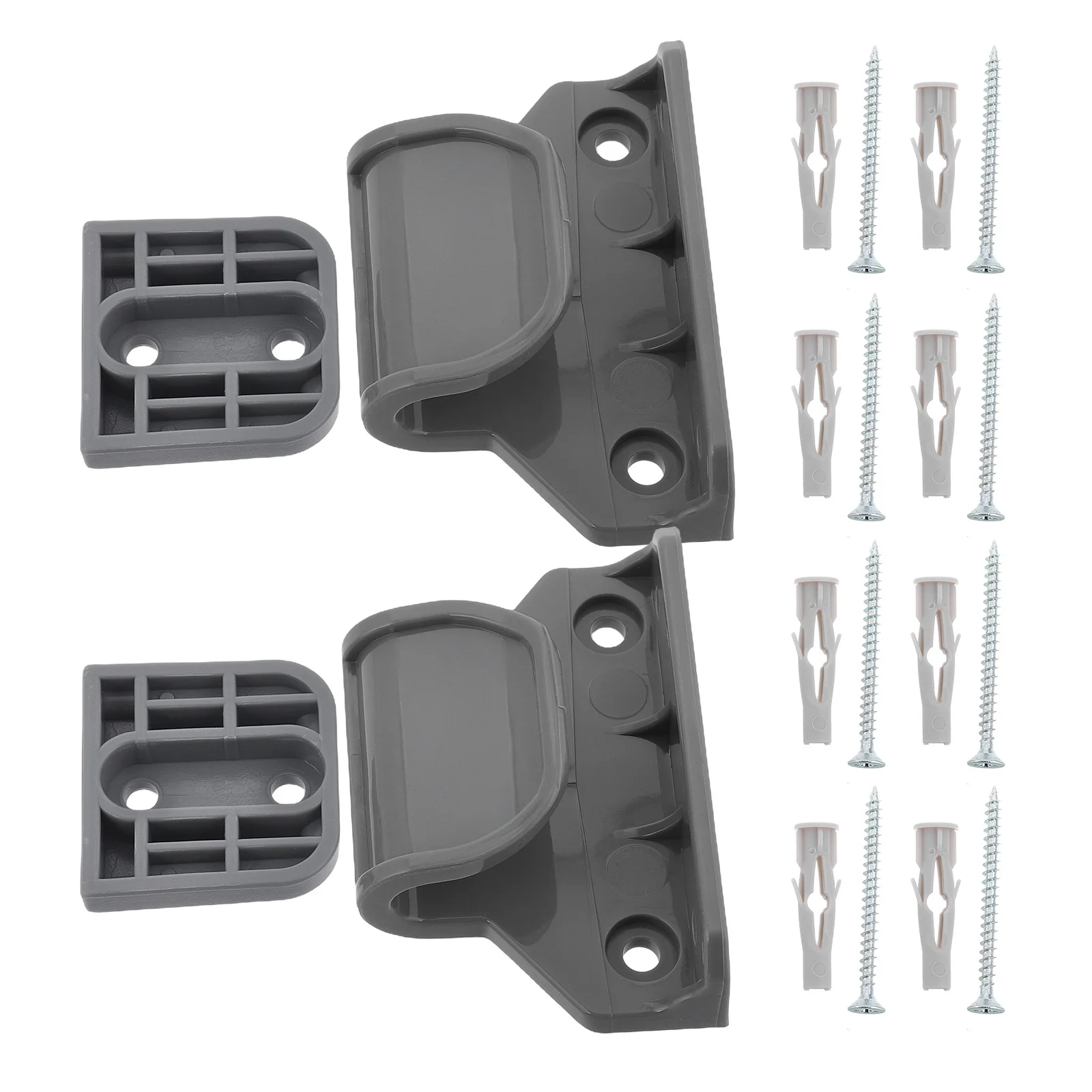 

1Sets Retractable Baby Pet Safety Gate Grey Indoor Security Barrier Stairway Doorway Retractable Gate Assembly Accessories