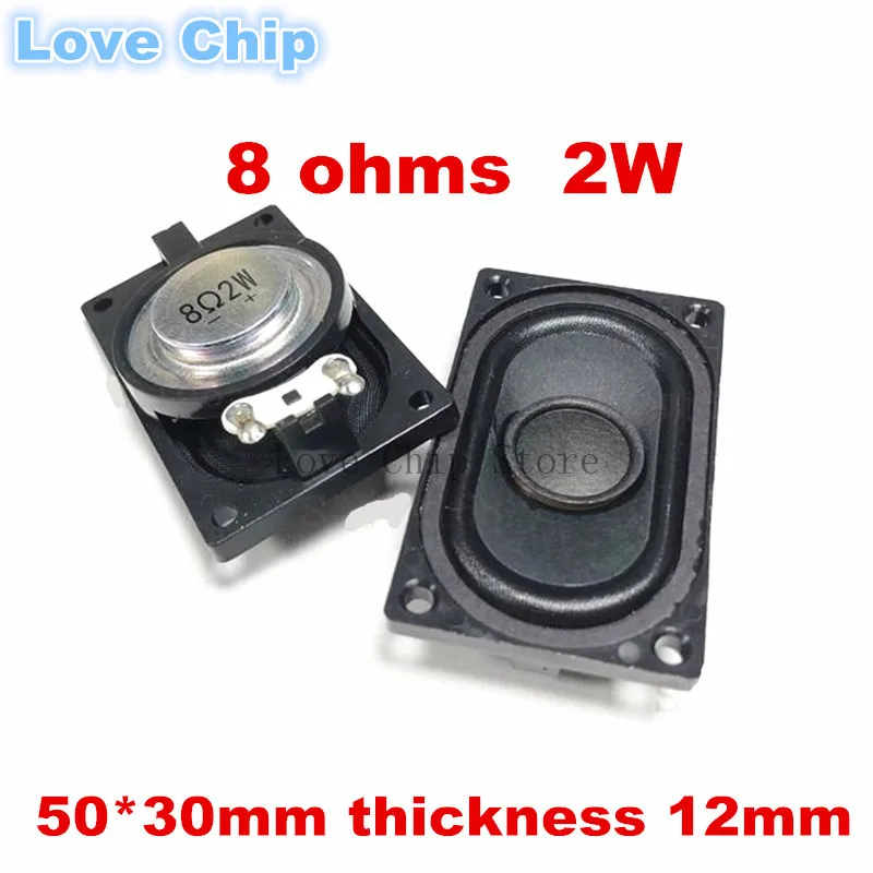 

2pcs Notebook Speaker Horn 2W 8ohm 8R 3050 5030 Loudspeaker 8 ohms 2 Watt 30*50mm 50*30mm thickness 12mm DIY Stereo Woofer