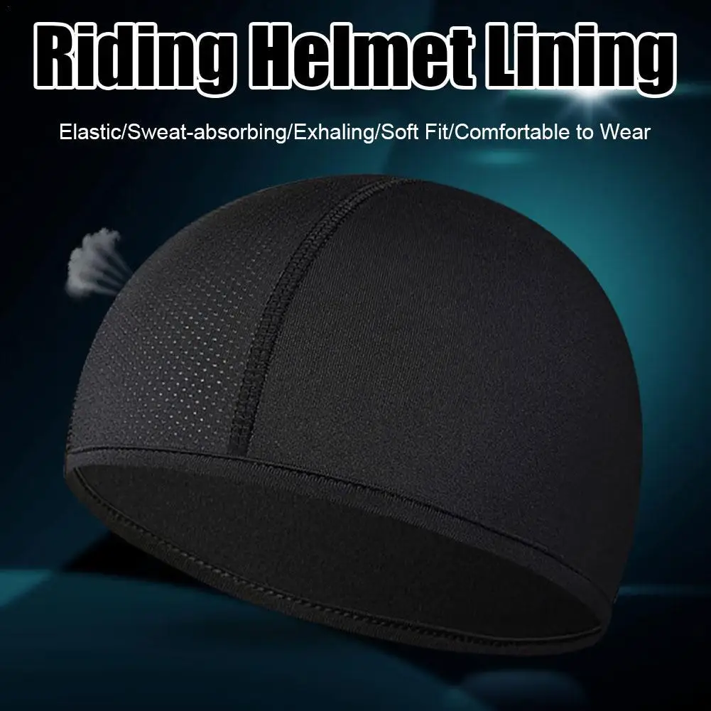 Skull Cap Helmet Liner Beanie, Cooling Mesh Cycling Running Hat For Men Women, Quick-drying Cycling Inner Hat Fits Under Helmets