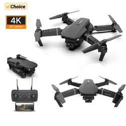 Drone E88 4k New Wide-angle HD Camera WiFi FPV Height Hold Foldable RC Quadrotor Helicopter Dual Camera Children's Toys