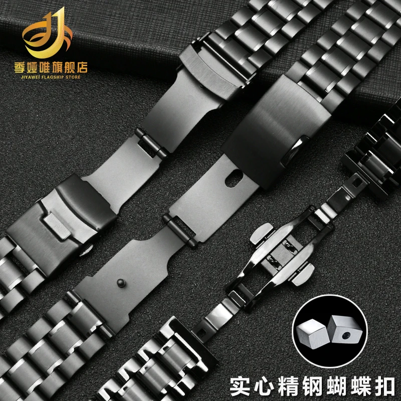 Curved stainless steel strap and bracelet For Casio EFV 540 EFS S510 EFB 650 MTP 1375 Metal strap Men\'s Fine Steel Watch Band