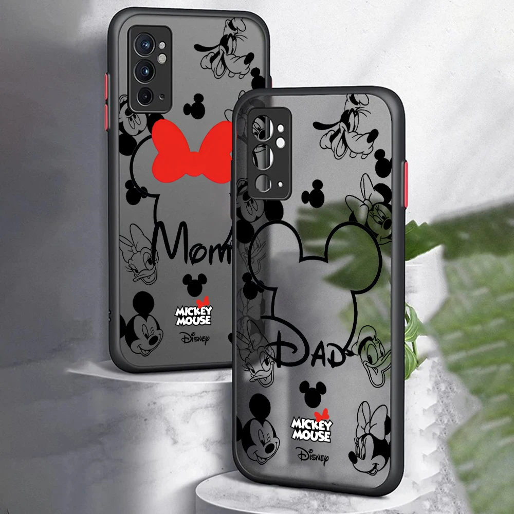 Mickey Minnie Mouse Case For Samsung A73 A72 A71 A53 A52 A51 A42 A33 A32 A31 A30 A23 A22 A14 A13 4G 5G Matte Transparent Capa