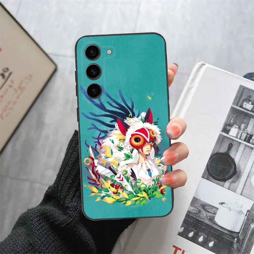 Anime M-MononokeS H-Hime Phone Case For Samsung Galaxy A13,A21s,A22,A31,A32,A52,A53,A71,A80,A91 Soft Black Phone Cover