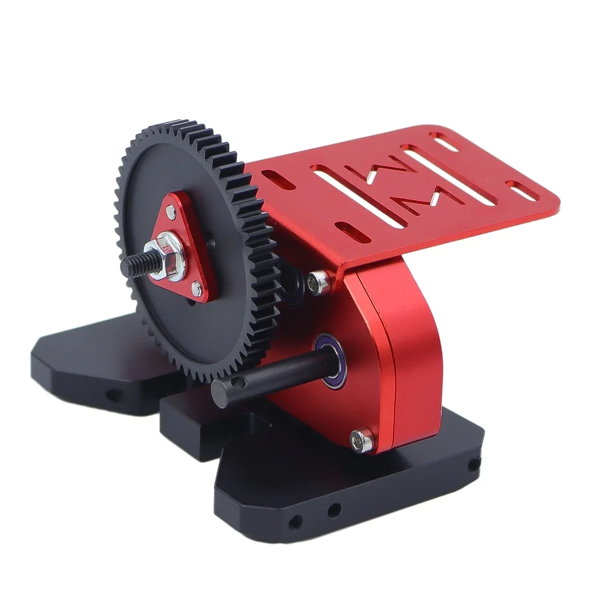 CNC 2Low Gearbox Middle Transmission Box with Overdrive Gear For LCG 1/10 RC Crawler Axial SCX10 III II 90046 Capra TRX4 Upgrade